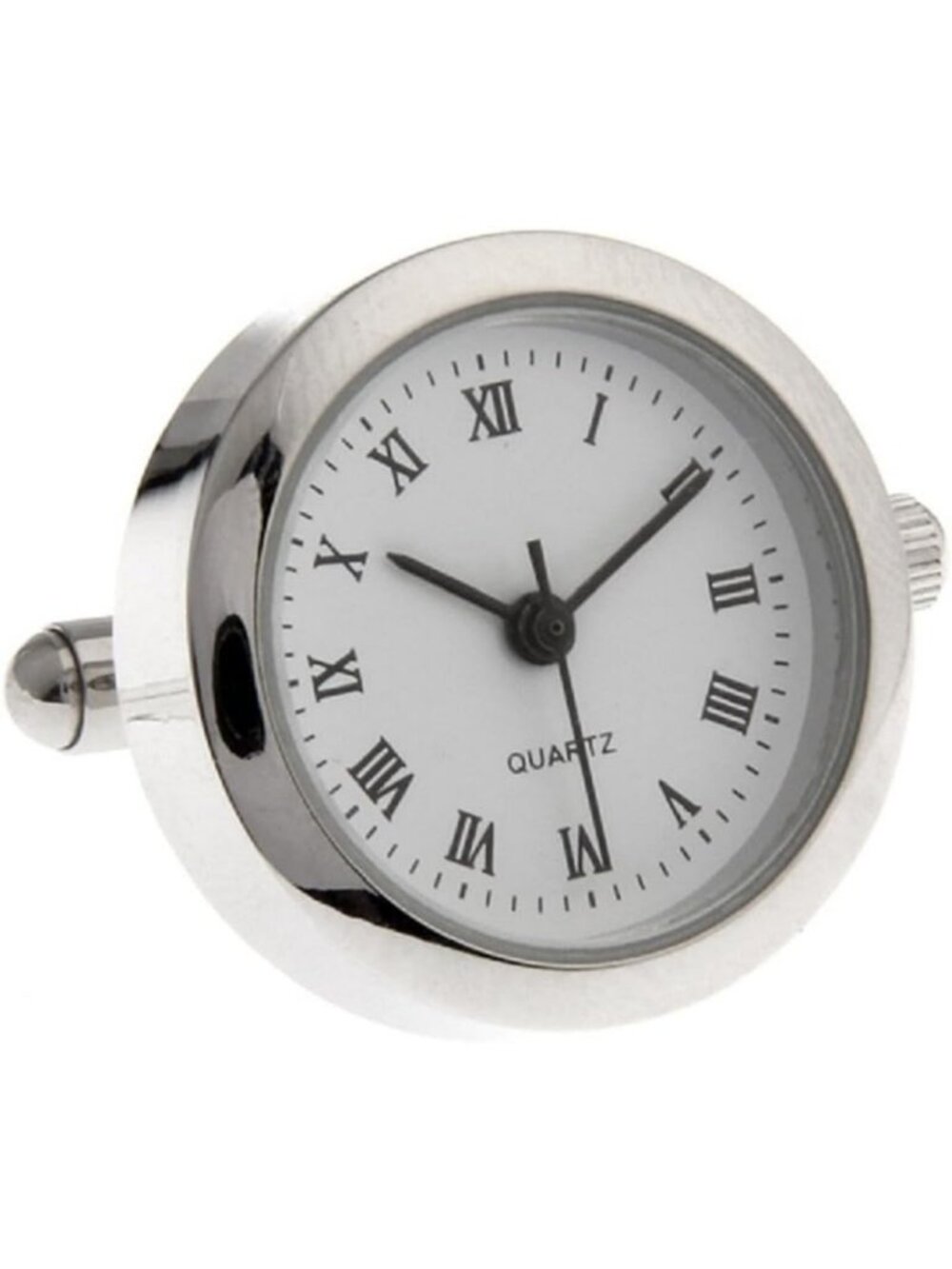 Stylish Working Watch Cufflinks for Men - Gift Box & Polishing Cloth Included